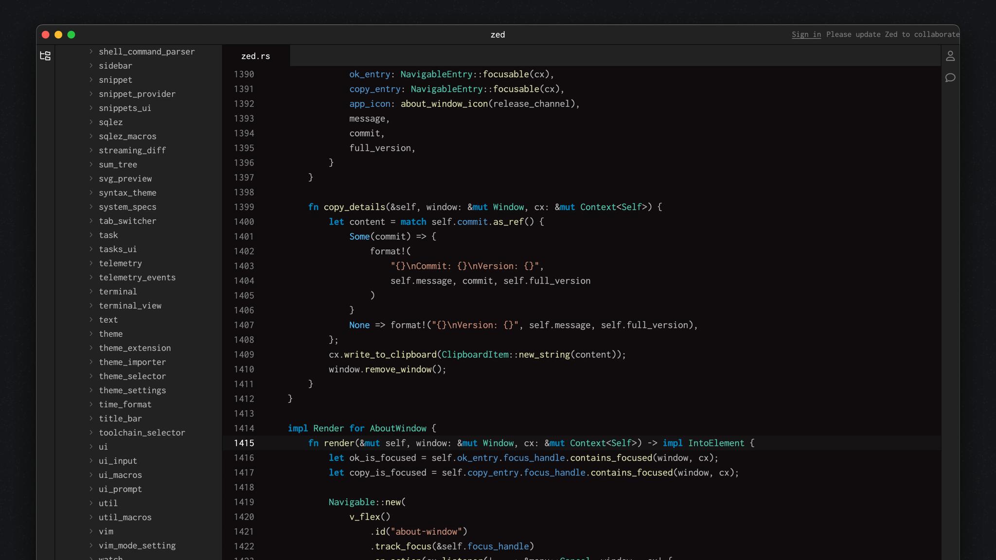 Zed v0.13