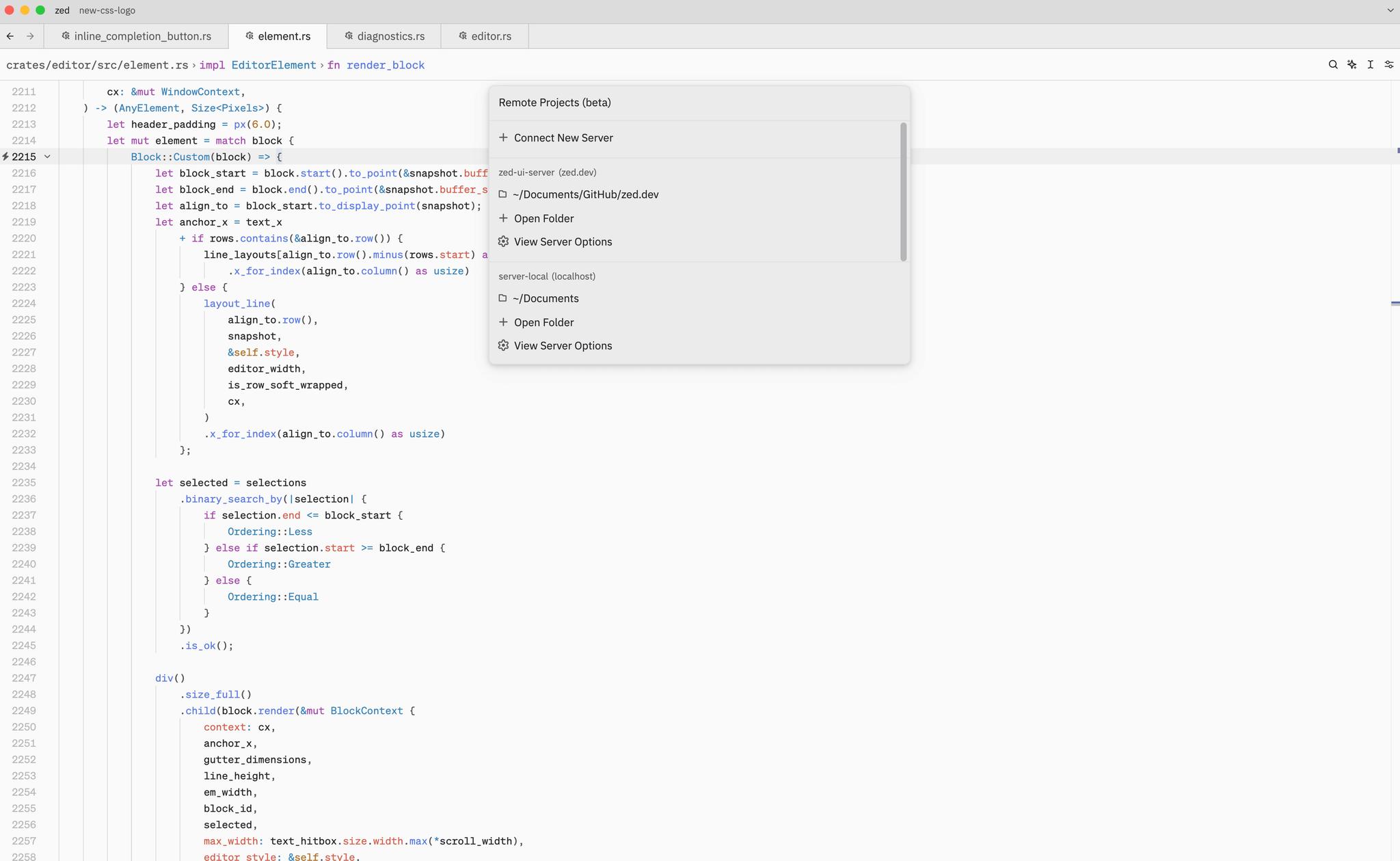 Remote Development Feature