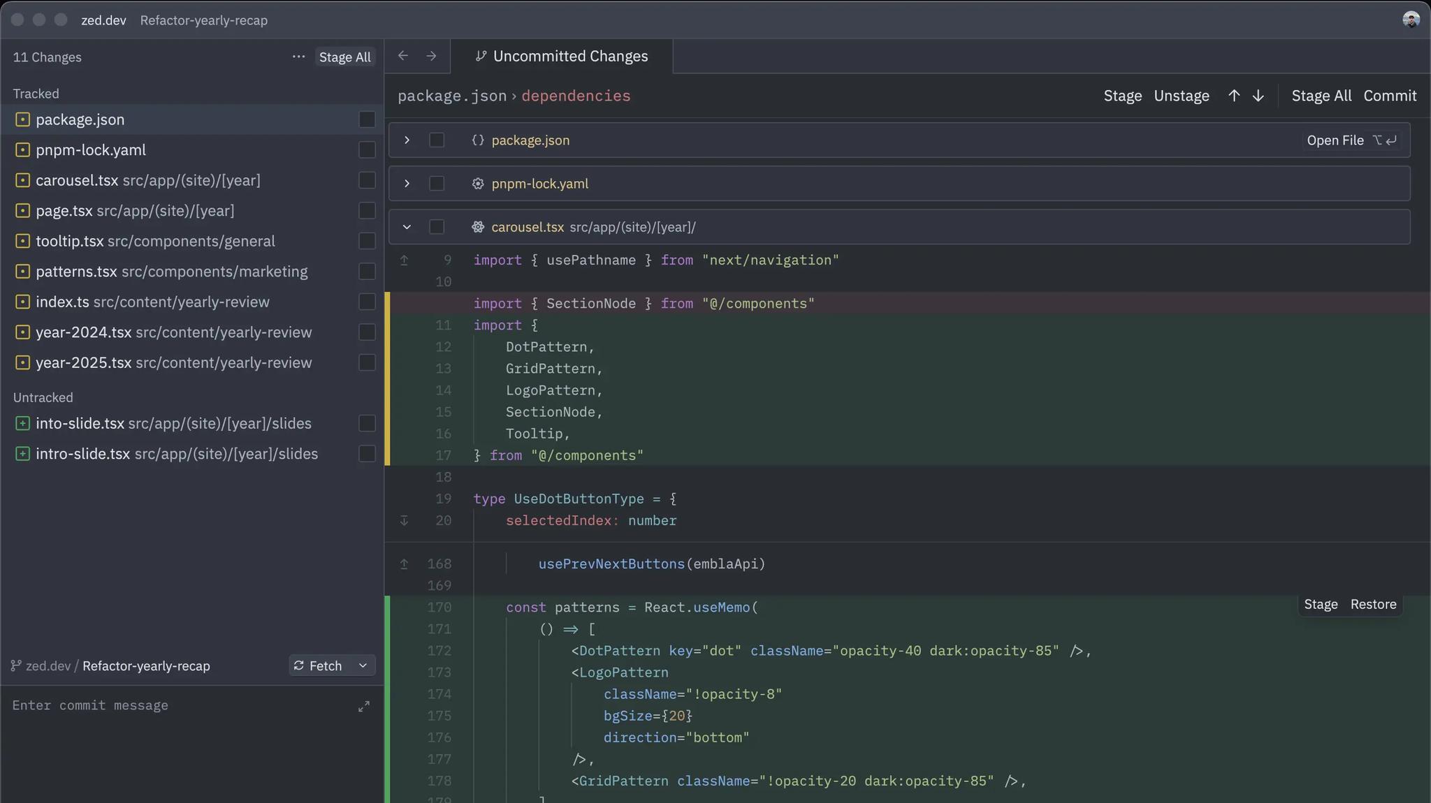 Git Panel